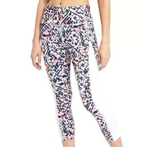 Athleta High Rise Watercolor Chaturanga Capri